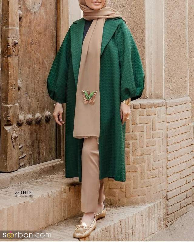 مانتو شلوار 1401 مجلسی و اسپرت در طرح متنوع و رنگابا رنگ