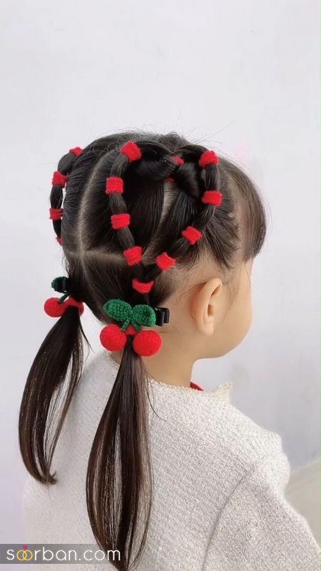مدل مو دخترانه 1403 کودک و بزرگسال برای داشتن استایلی جذاب و متفاوت (همراه با بافت و گلسر های کیوت)
