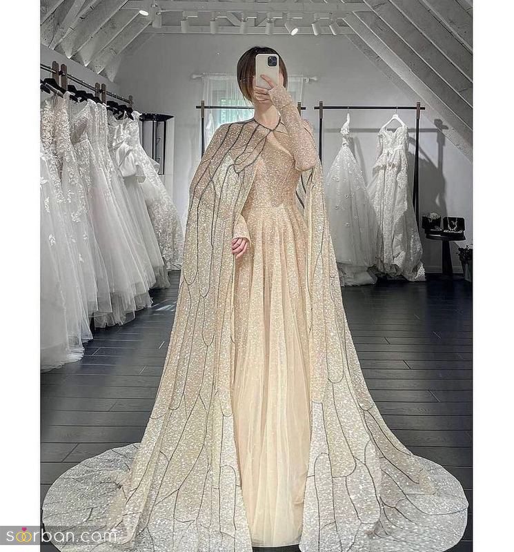 لباس مجلسی شیک 1401 پر کار مخصوص خانم های خوش سلیقه و خوش اندام (ترند اروپا)