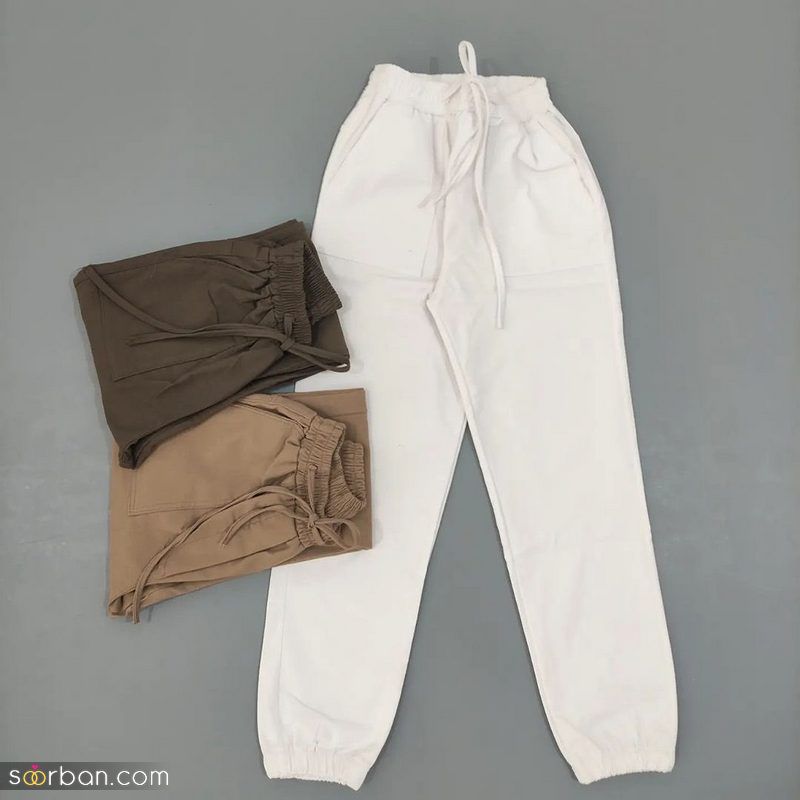 شلوار اسلش 1401 جیب دار و بدون جیب در تمام رنگ های ترند شده (مردانه - زنانه)