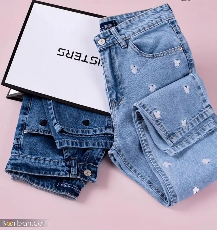 شلوار جین زنانه 1401 گشاد و تنگ در طراحی های مختلف برای داشتن تیپی متفاوت
