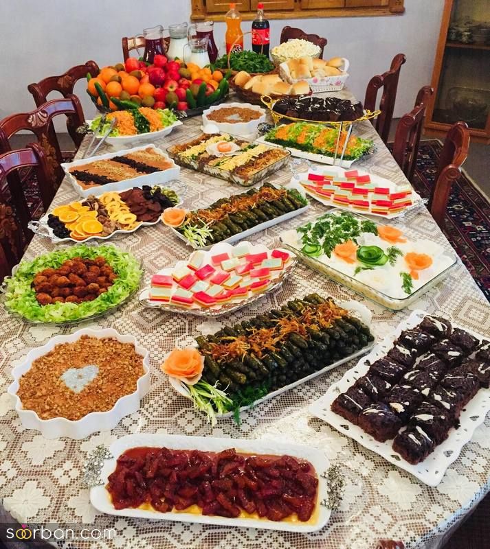 تزیین غذا ساده 1401 برای مهمان و شام دونفره عاشقانه (بازی با رنگها)