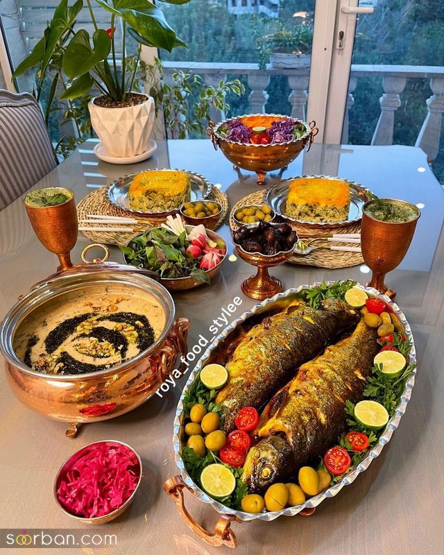 تزیین سفره غذا 1401 برای خانم های خوش سلیقه و خانه دار 