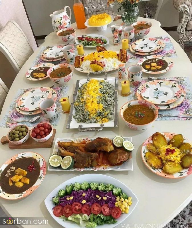 تزیین غذا پاگشا 1401 با انواع غذا خوشمزه و دسر/ ژله ها زیبا و دیدنی