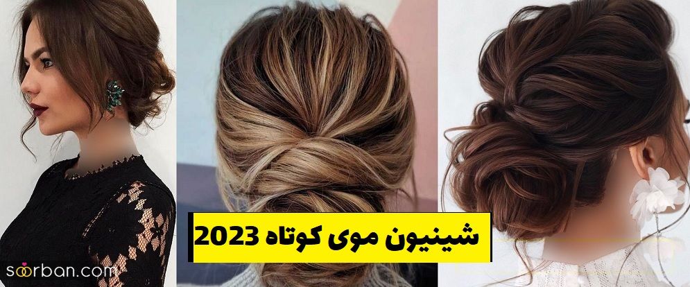شینیون موی کوتاه 2023 مجلسی فوق العاده زیبا (زنانه - دخترانه)