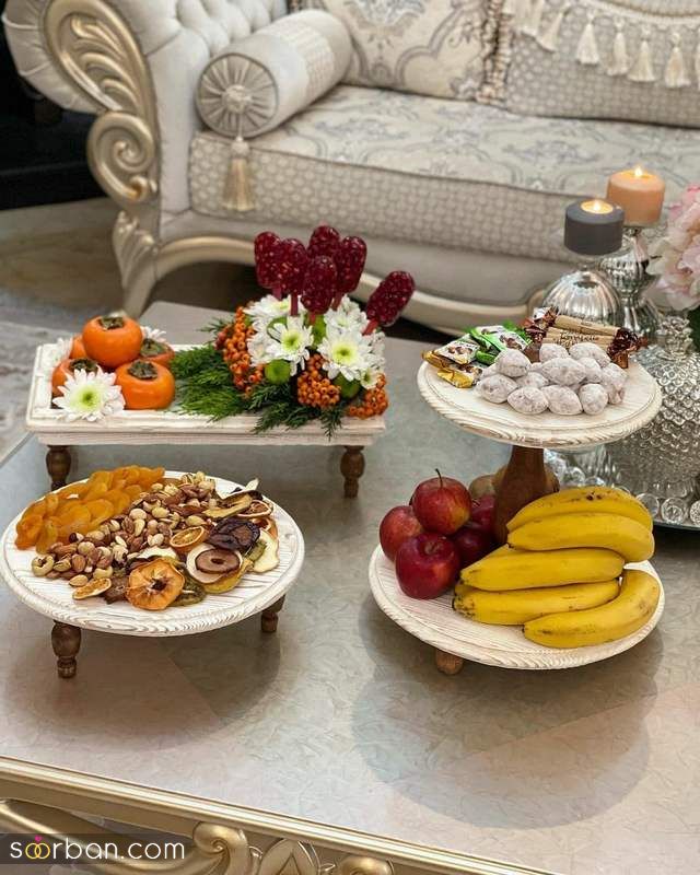 ایده شب یلدا 2023 از چیدمان سفره تا تزیین مواد خوراکی ریز و درشت 