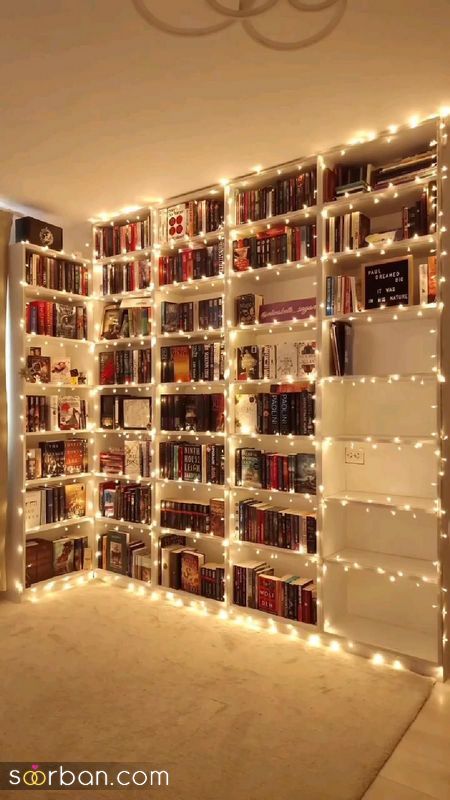 تزیین کتابخانه 2023 برای داشتن محیطی شاد و دلنشین