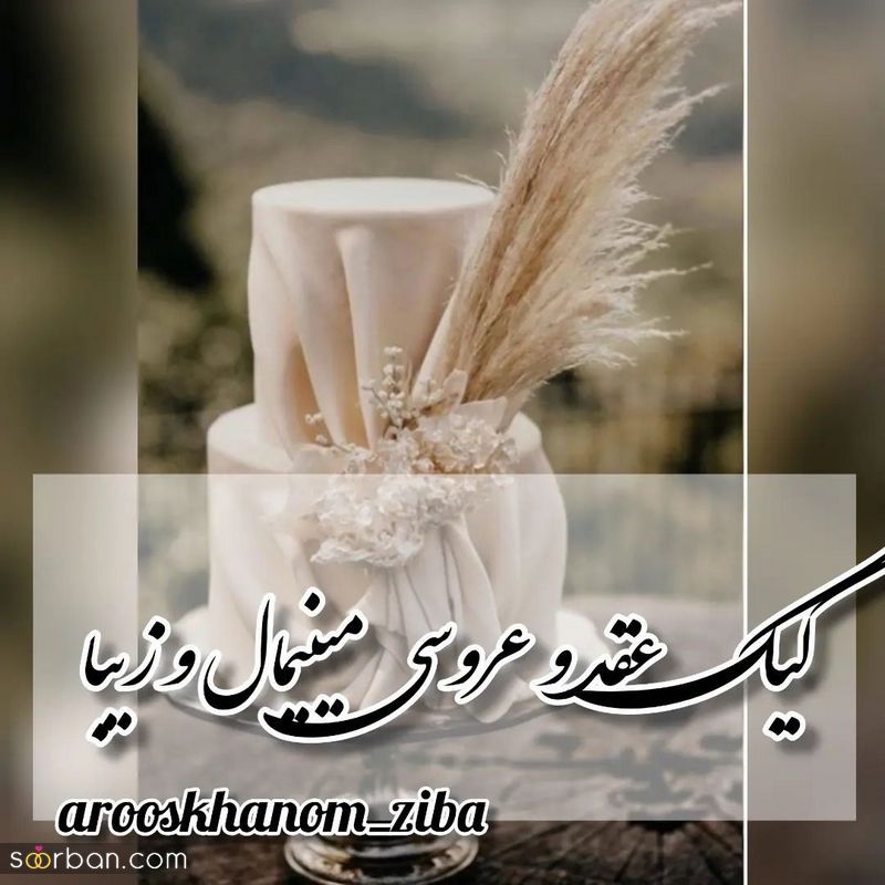 کیک عقد و عروسی مینیمال و زیبا 1402 