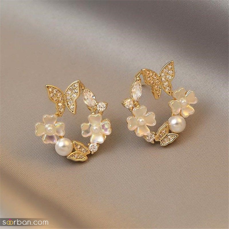 گوشواره طلا دخترانه 1402 در طرح های متنوع ترند شده روز