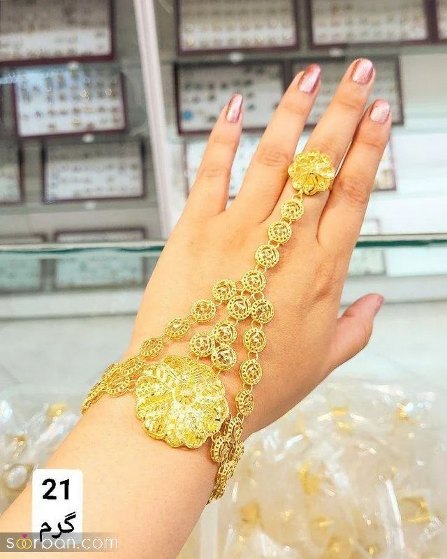 مدل دستبند انگشتری طلا 2023 بسیار زیبا و شکیل ( با طراحی عیانی و خاص)
