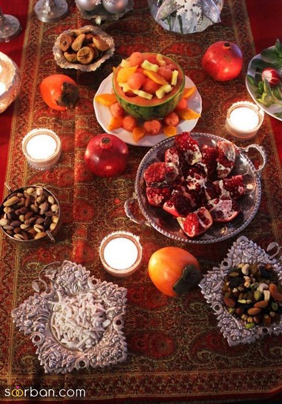 تزیین شب یلدا برای عروس ساده 1402 ولی زیبا مناسب تازه عروس های خانه دار