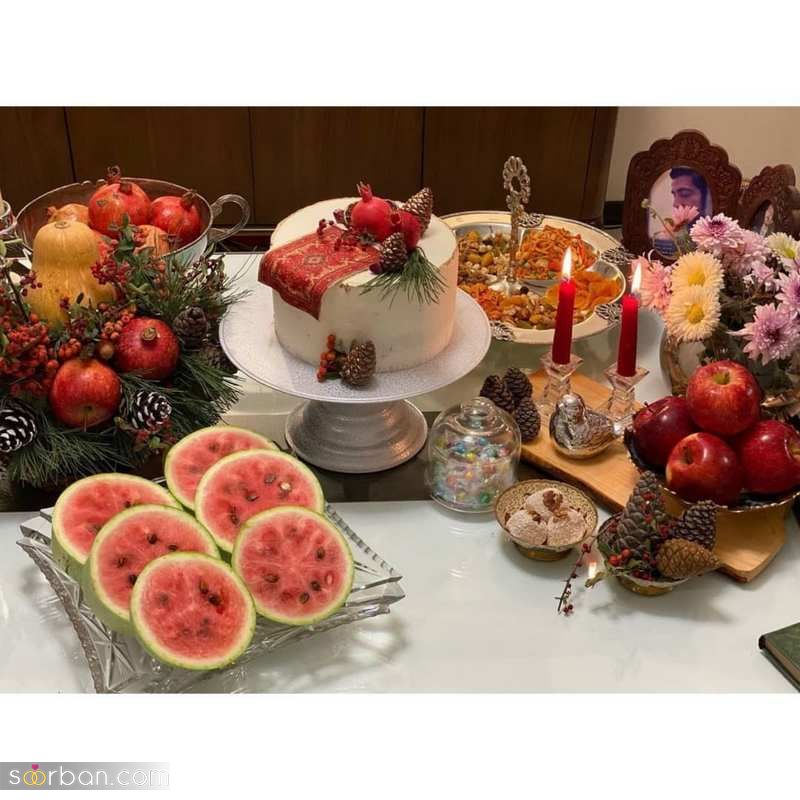 تزیین میوه شب یلدا ساده 1403 که میتوانید الگو بگیرید!