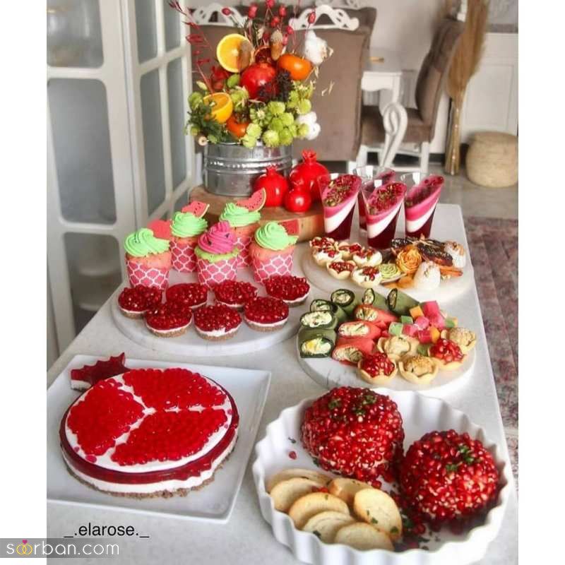 تزیین میوه شب یلدا ساده 1403 که میتوانید الگو بگیرید!