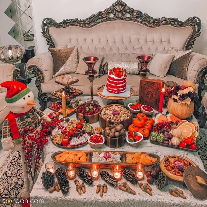 تزیین میوه شب یلدا ساده 1403 که میتوانید الگو بگیرید!