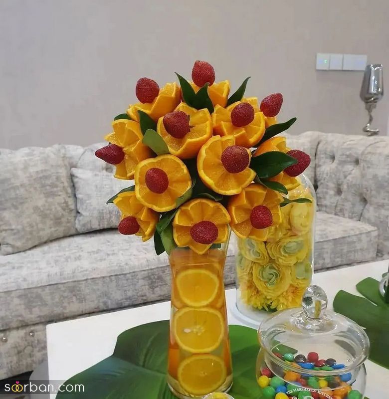 تزیین وسایل شب یلدا برای عروس 1403 خوش سلیقه هنرمند