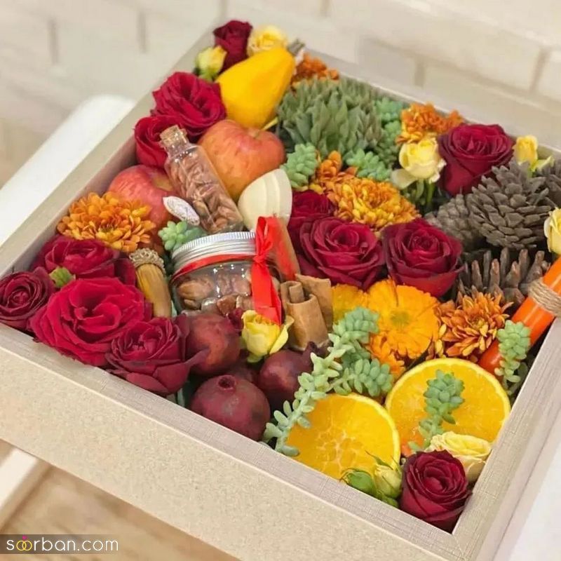 تزیین وسایل شب یلدا برای عروس 1403 خوش سلیقه هنرمند