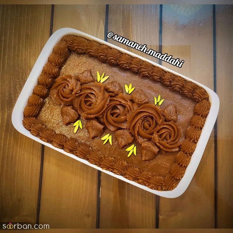 تزیین حلوا ساده 2023 ایده زیبا و دیدنی برای هر خانم تازه کاری