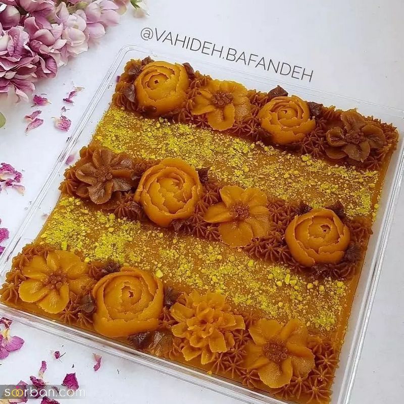 تزیین حلوا ساده 2023 ایده زیبا و دیدنی برای هر خانم تازه کاری