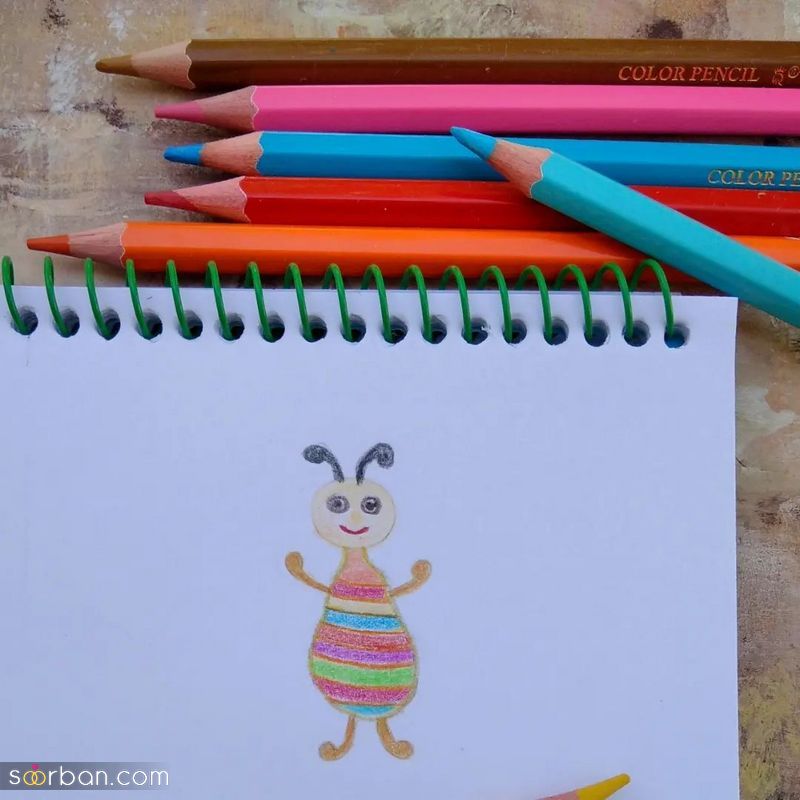 نقاشی ساده برای کودکان 1402 برای آموزش مربی های مهربان پیش دبستانی