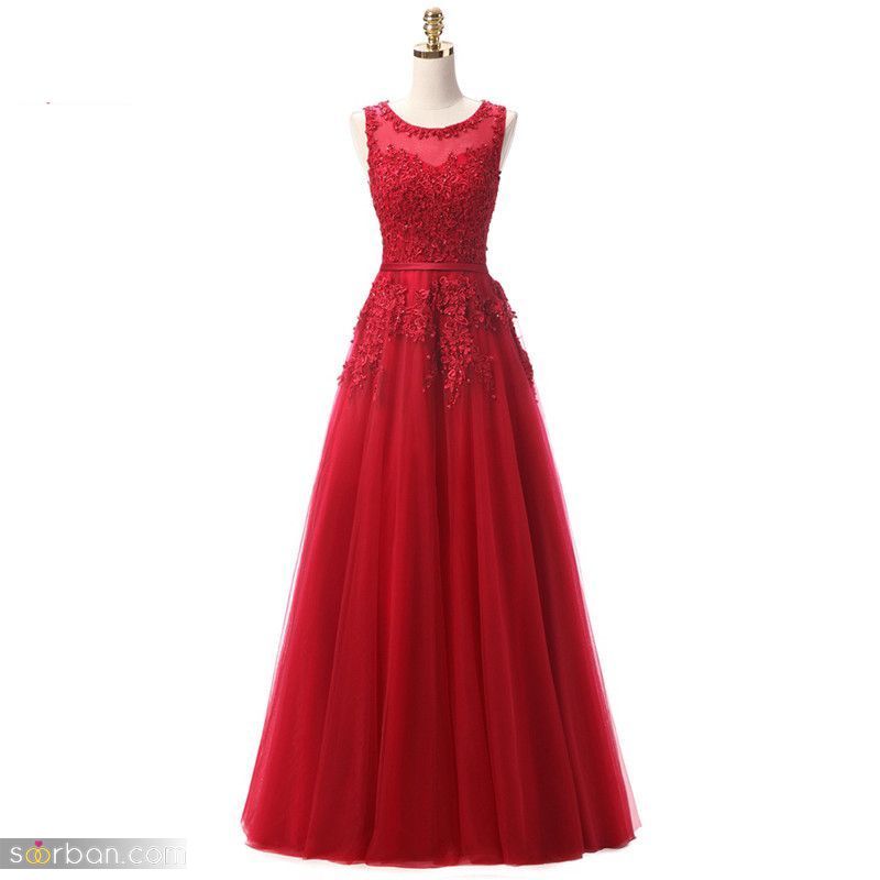 چندين مدل لباس حنابندون قرمز رنگ 1402 که هواخواه زیادی دارد (بلند - کوتاه)