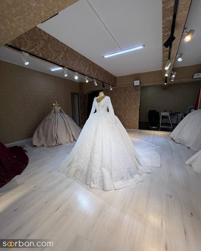 با دیدن این لباس عروسی 1402 دیوانه وار عاشقش میشوید!