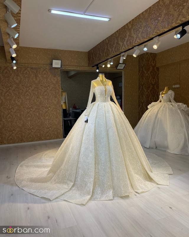 با دیدن این لباس عروسی 1402 دیوانه وار عاشقش میشوید!