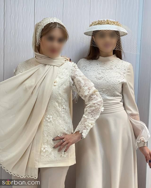 اینبار سورپرایزی ویژه از طرح های لو رفته لباس عقد محضری 1402 مزونی دوز