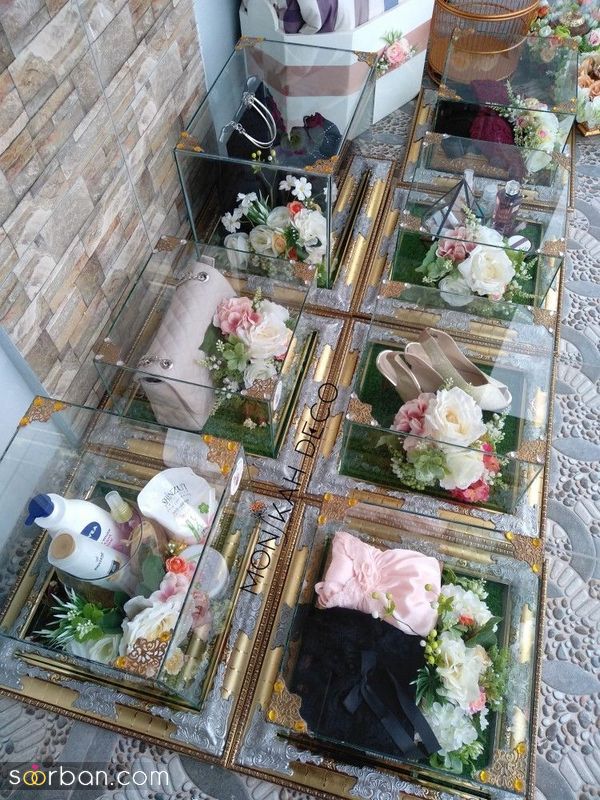 ایده برای تزیین عیدی عروس 1404 با روشهای جدید و گل آرایی ویژه