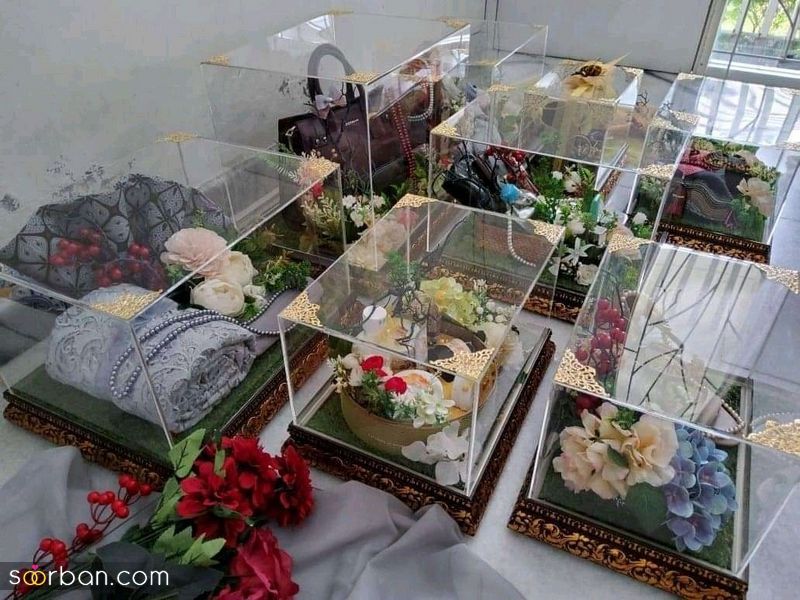ایده برای تزیین عیدی عروس 1404 با روشهای جدید و گل آرایی ویژه