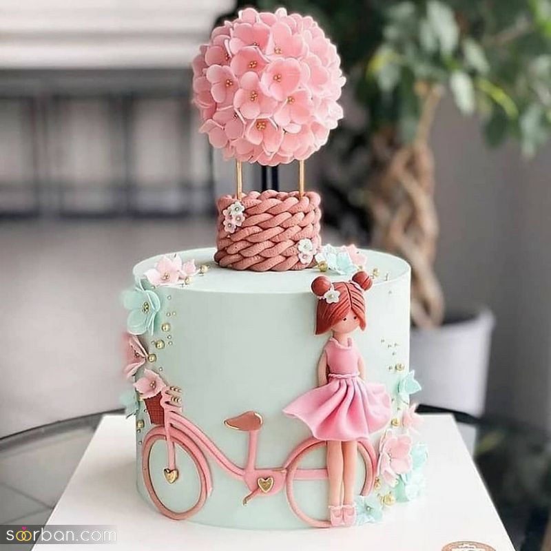 مدل کیک تولد دخترانه 1402 با انواع با فیلینگ خوشمزه 