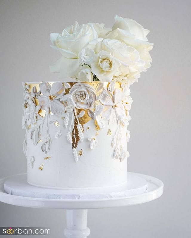مدل کیک عروسی 1402 همراه با ظرافت کار که نمیشه زیباییشو توضیح داد