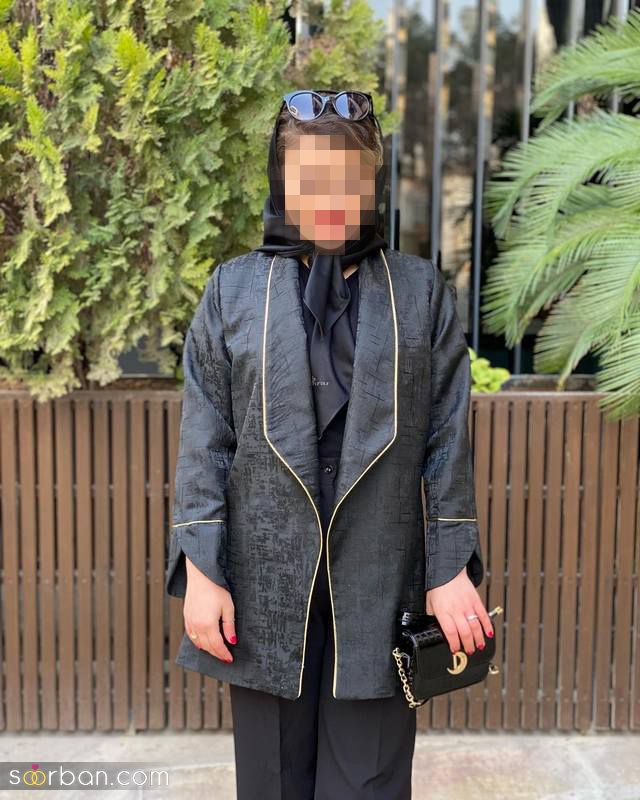 مدل مانتو ژاکارد مشکی 1403 و مجلسی که انقدر توی تن خوش فرم و زیباست که باید ببینید!