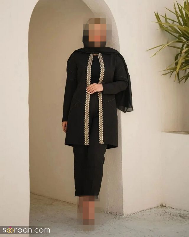 مانتو مشکی 1402 از طراحی، پارچه، دوختش،راحتیه ست کردنش بگیییر تا کاربردی بودنش!