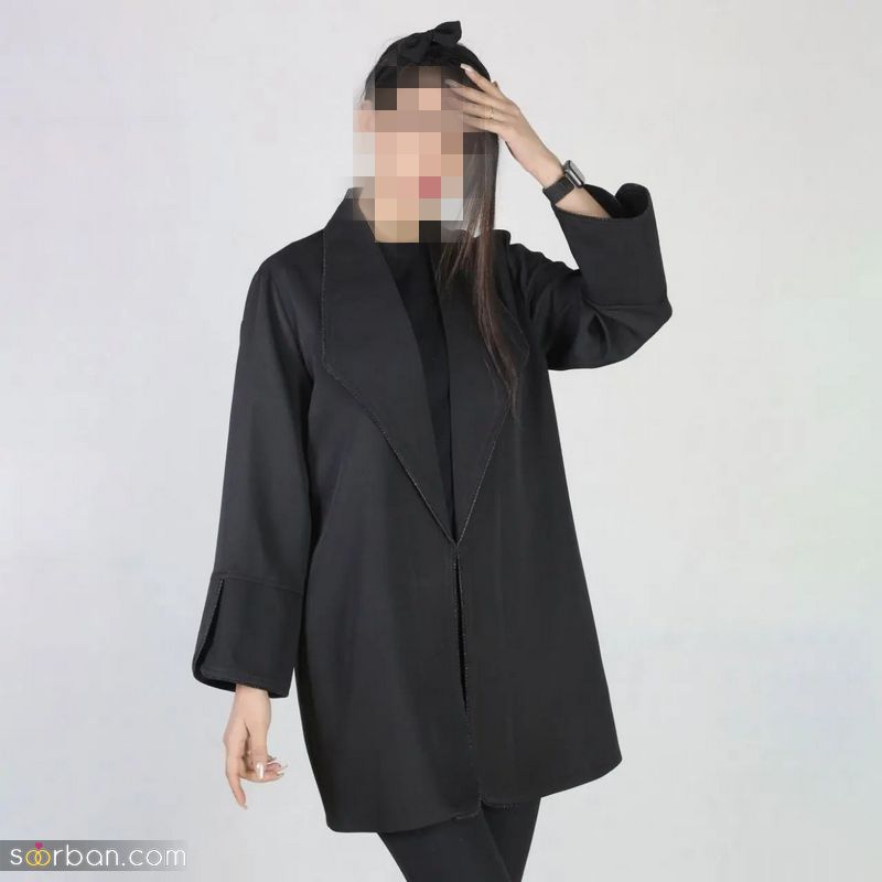 مانتو مشکی 1402 از طراحی، پارچه، دوختش،راحتیه ست کردنش بگیییر تا کاربردی بودنش!