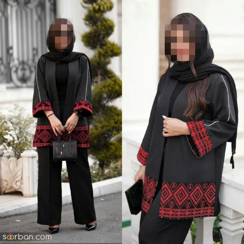 مانتو مشکی 1402 از طراحی، پارچه، دوختش،راحتیه ست کردنش بگیییر تا کاربردی بودنش!