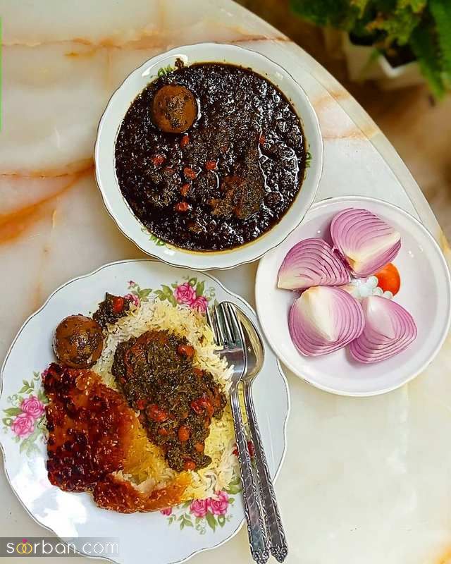 ایده های دیدنی برای تزیین قورمه سبزی مجلسی 1403 ویژه کدبانوهای خوش سلیقه