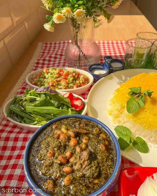 ایده های دیدنی برای تزیین قورمه سبزی مجلسی 1403 ویژه کدبانوهای خوش سلیقه