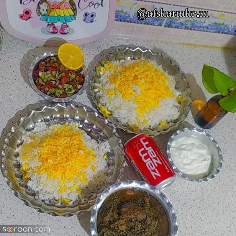 ایده های دیدنی برای تزیین قورمه سبزی مجلسی 1403 ویژه کدبانوهای خوش سلیقه