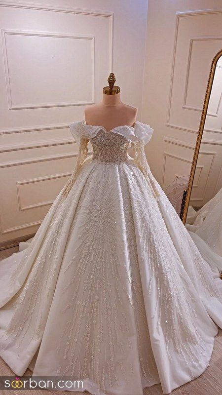 لباس عروس 2023 با طراحی خفن و دوخت بینظیر