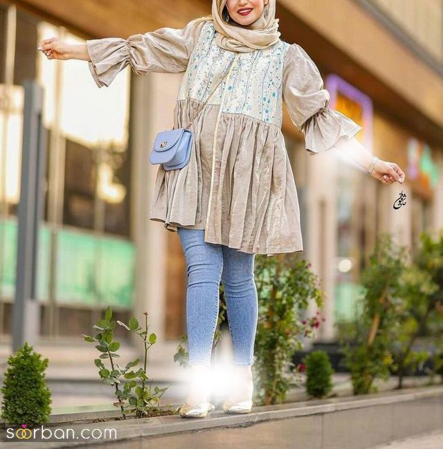 مانتو نخی کوتاه 1402 جذاب و خنک برای فصل بهار و تابستون تنخورشم که بی نظیره