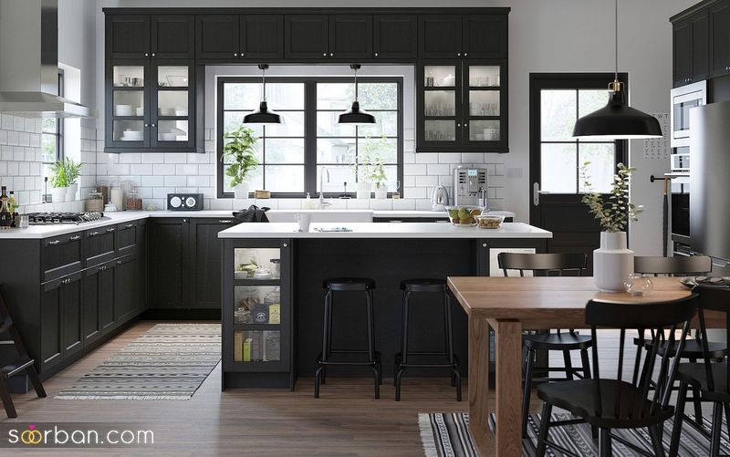جدیدترین مدل کابینت آشپزخانه جزیره 1402 با انواع سبک های ترند بازار