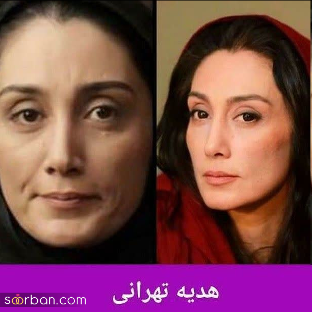 تصاویر جنجالی بازیگران زن ایرانی قبل و بعد از آرایش - جدید 1402 | کدوم بدون آرایش هم خوشگله؟!