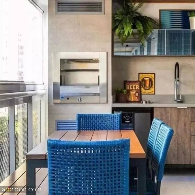 مطبخ در بالکن 1402 همراه با جدیدترین طرح و ایده های ترند