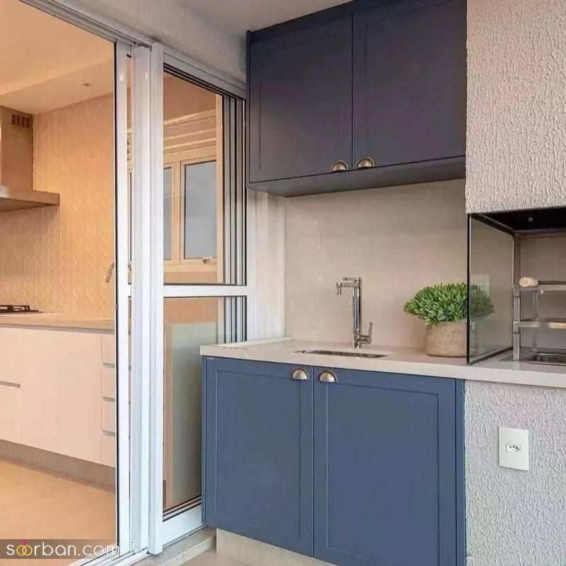مطبخ در بالکن 1402 همراه با جدیدترین طرح و ایده های ترند
