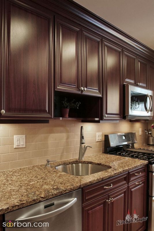 مدلهای کابینت تمام چوب 1404 اصیل ترین و قدیمی ترین نوع کابینت آشپزخانه