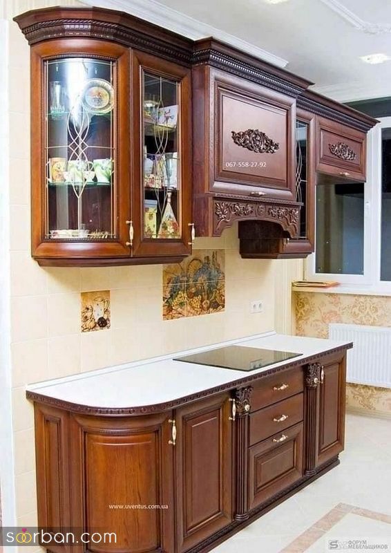 مدلهای کابینت تمام چوب 1402 اصیل ترین و قدیمی ترین نوع کابینت آشپزخانه