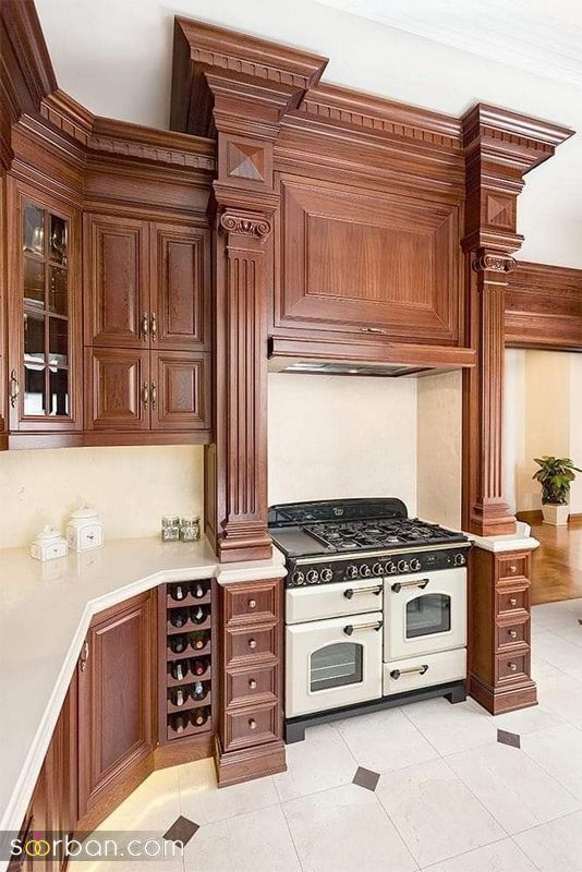 مدلهای کابینت تمام چوب 1404 اصیل ترین و قدیمی ترین نوع کابینت آشپزخانه