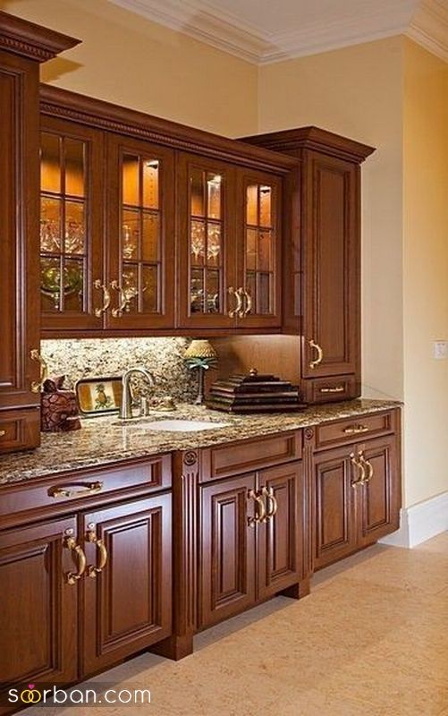 مدلهای کابینت تمام چوب 1404 اصیل ترین و قدیمی ترین نوع کابینت آشپزخانه