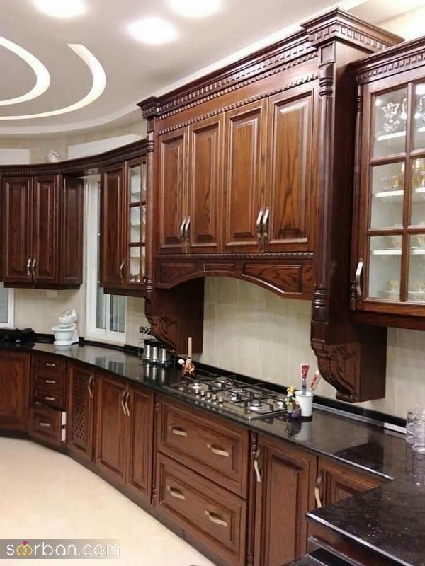 مدلهای کابینت تمام چوب 1404 اصیل ترین و قدیمی ترین نوع کابینت آشپزخانه