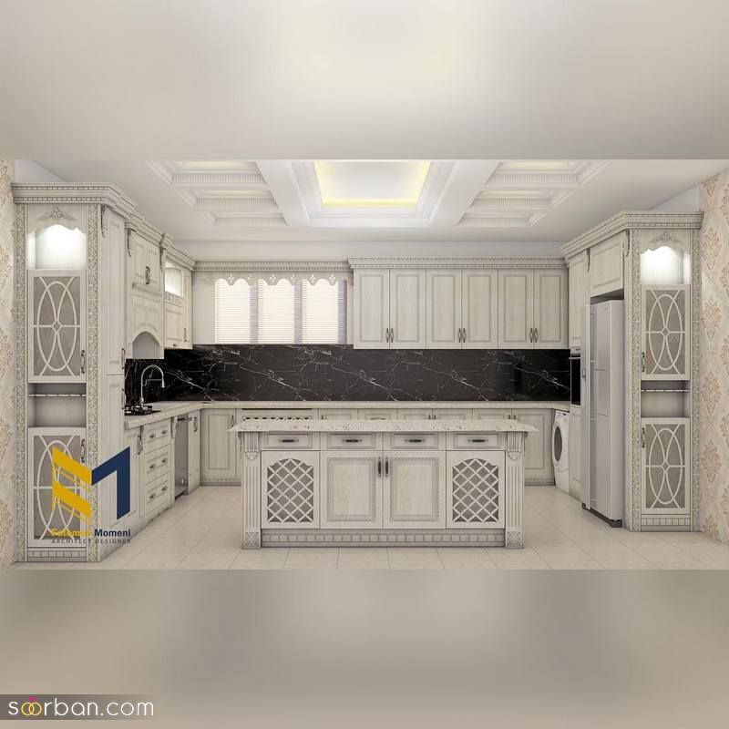آشپزخانه جزیره‌ ای 2023 در سبک های متنوع و ترند شده